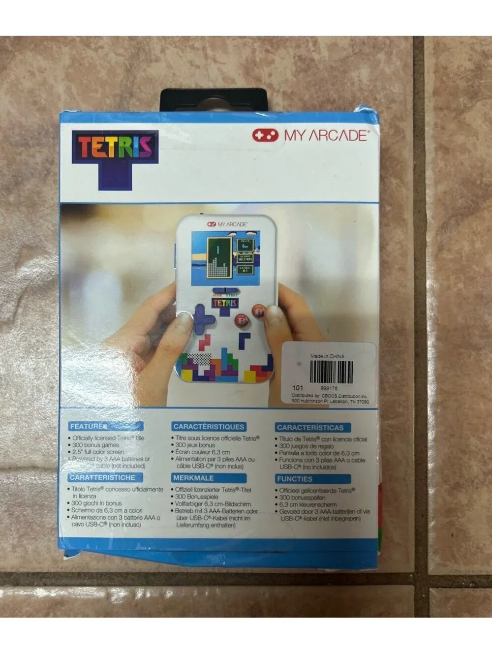 My Arcade Tetris Go Gamer Handheld Portable Game 300 Games NEW with Damaged box